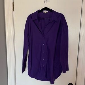 NWOT- Grey lab- Purple Women's Top- size large
